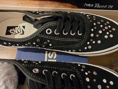 Size 12 - Vans Authentic Premium Studded Black White for sale