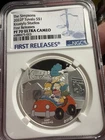 2022 P Tuvalu the Simpsons Krusty Studios First Release PF70 Ultra Cameo