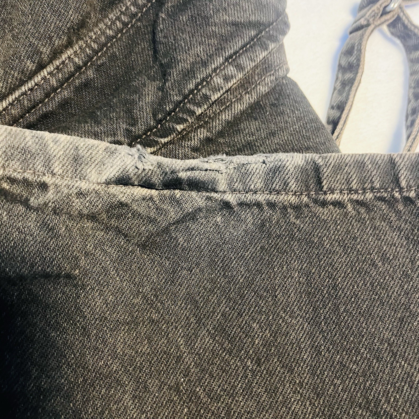 Zara Cargo Black Jeans Men's 34 Utility Grunge Baggy Wide Denim Streetwear thumbnail 9