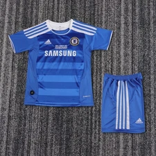 Kids 2011 Chelsea Home Jersey & Shorts Set | Youth Football Kit | Custom Number
