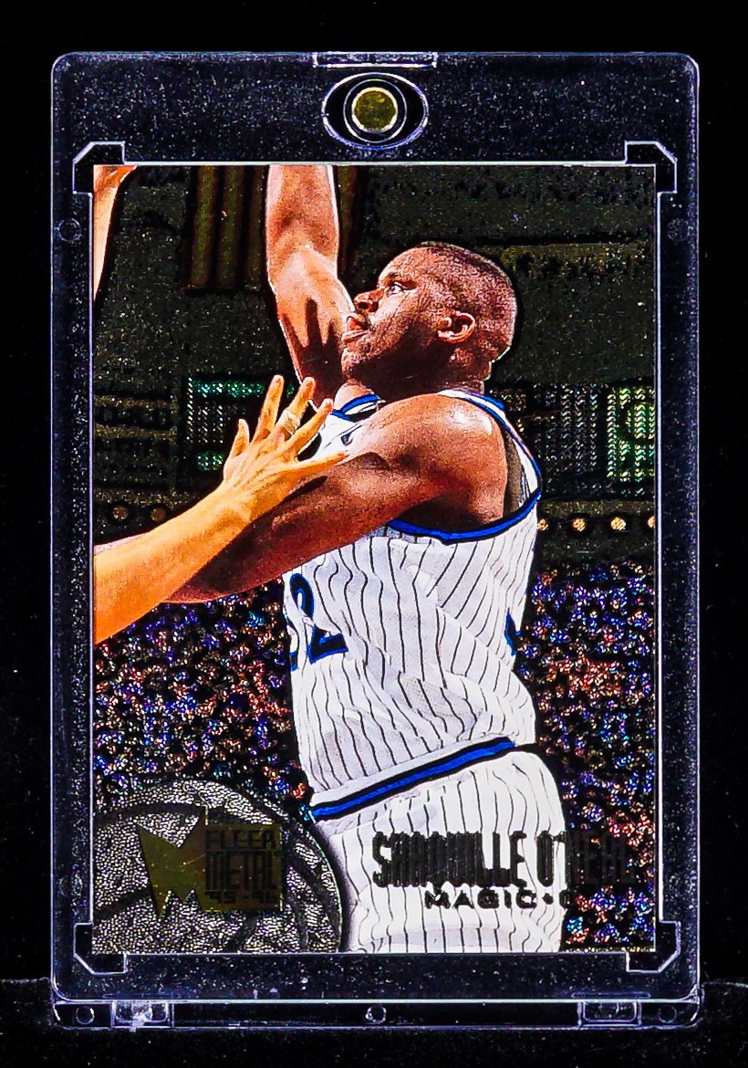 Shaquille O'Neal RARE SILVER METAL FOIL INVESTMENT CARD Orlando Magic SP