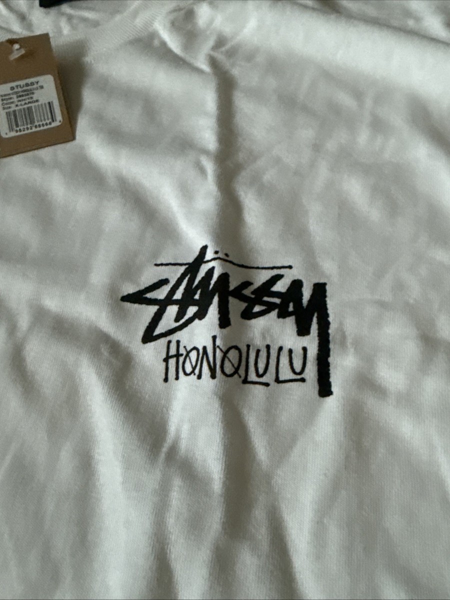 Stussy Honolulu Hawaii Chapter Tee Limited White Long Sleeve Shirt