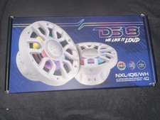 DS18 NXL-IQ6/WH 6.5" Marine Speakers IP65 Waterproof LED Bullet Tweeter
