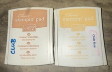 Stampin Up Ink Pad Lot Of 2 , Creamy Caramel , Apricot Appeal