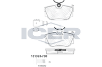 Bremsbelagsatz Hinten Lucas-Trw-System FüR Ford Galaxy I WGR MK VAN VW 99-05