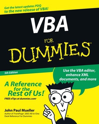 VBA For Dummies (For Dummies Series) - paperback Mueller, John Paul
