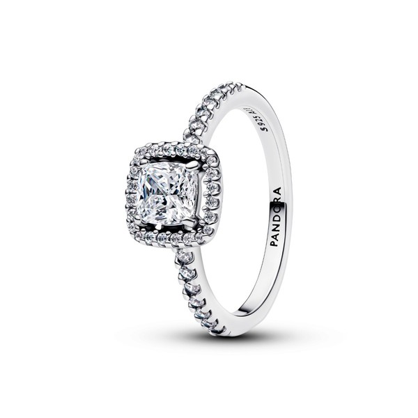 Pandora Ring Funkelnder Quadratischer Strahlenkranz 193555C02 Gr. 52-image