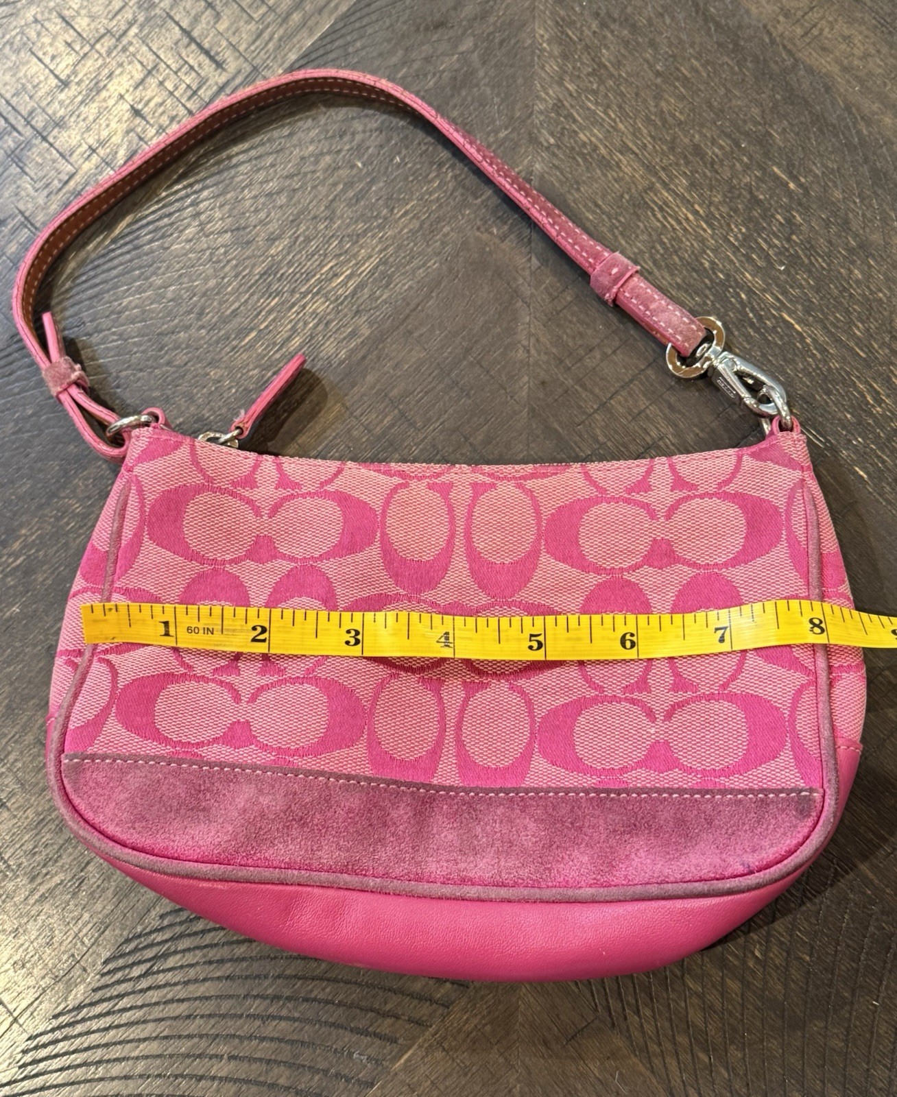 Rare Vintage Coach Pink Signature Demi Mini Shoulder … - Gem