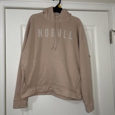 Nobull Performance Pink Hoodie Sweatshirt Fleece Lined Women's Medium