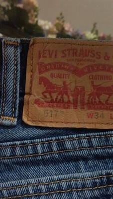 Levi Strauss & Co. Men's Blue Denim Bootcut Regular Fit Jeans 5-Pocket Medium W 