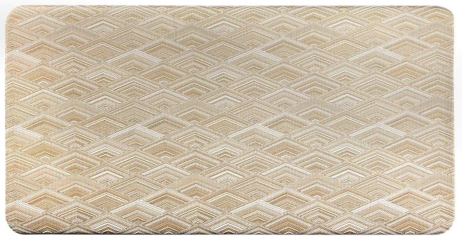 Cat Cora Anti-Fatigue Kitchen Mat 20x39 Beige Comfort Support Standing
