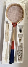 Vintage Victoria 2 Badminton Racquets Original Rules  Styrofoam Box JAPAN