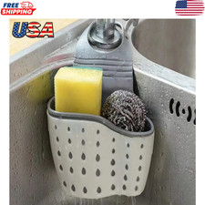 Silicone Sink Sponge Holder Caddy Soap Brush Organizer Kitchen Shower Drain Bask