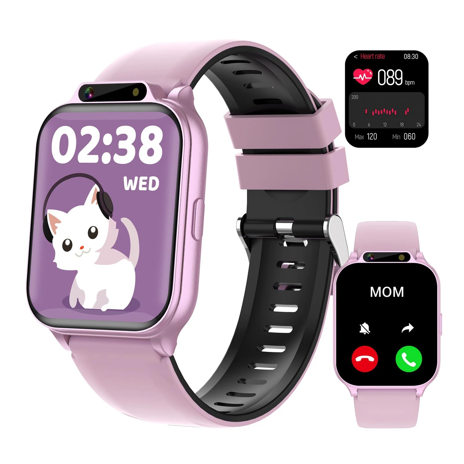 Waterproof Girls with Fitness Tracker Sports Activity Pedometer Heartrate SpO...