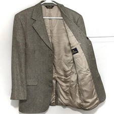 Vtg Brooks Brothers 38R Wool Silk Herringbone Sport Coat Blazer Made in Israel