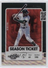 2021 Panini Contenders Season Ticket Optic Red Wave Prizm Starling Marte 0g45