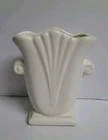 Royal Haeger Snow White Triumph Vase Art Deco Style 1999 6" tall