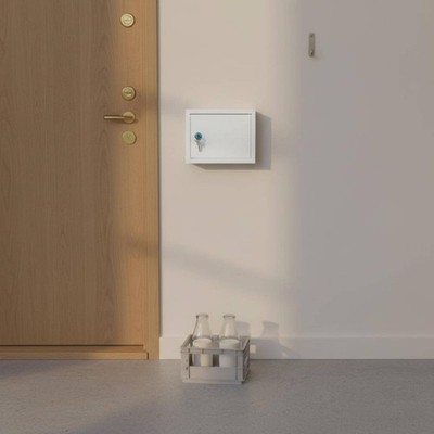 Wall Mounted Milk Box White Locked Milk Box Easy to Install
