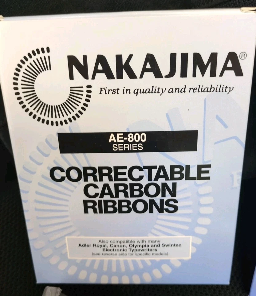 Nakajima AE-800 Correctable Carbon Ribbons, Pack of 2, New - Image 2 of 4