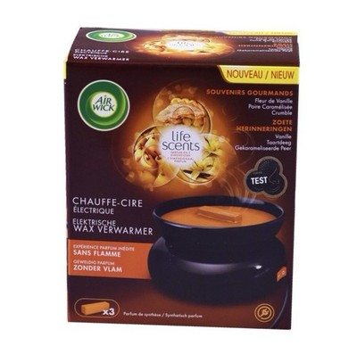 Air Wick Life Scents elektrischer Wachs-Wärmer Vanille/Birne 3er-Pack