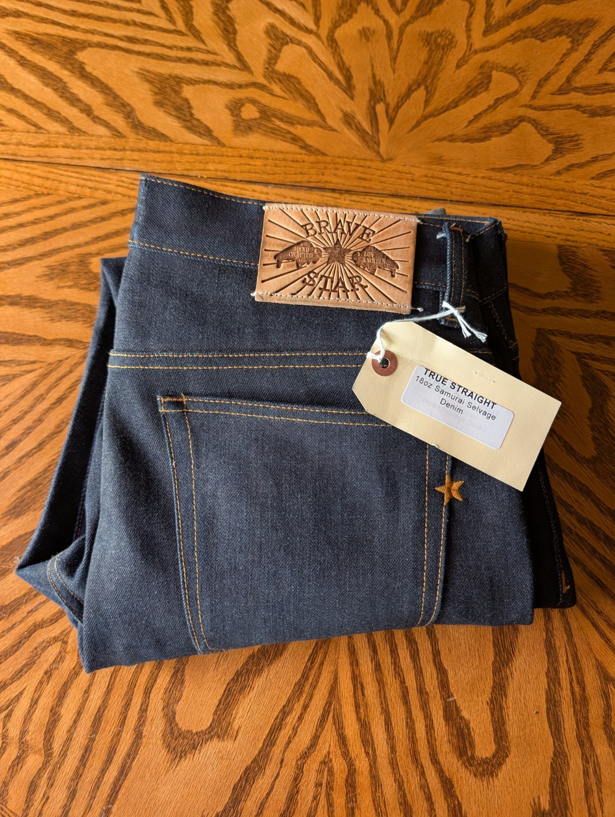 Brave Star True Straight 36x34 Samurai 18oz Selvedge Denim J