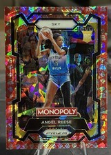 2024 Panini Prizm Monopoly Angel Reese #68 Rookie RC Free Parking Ice Sky