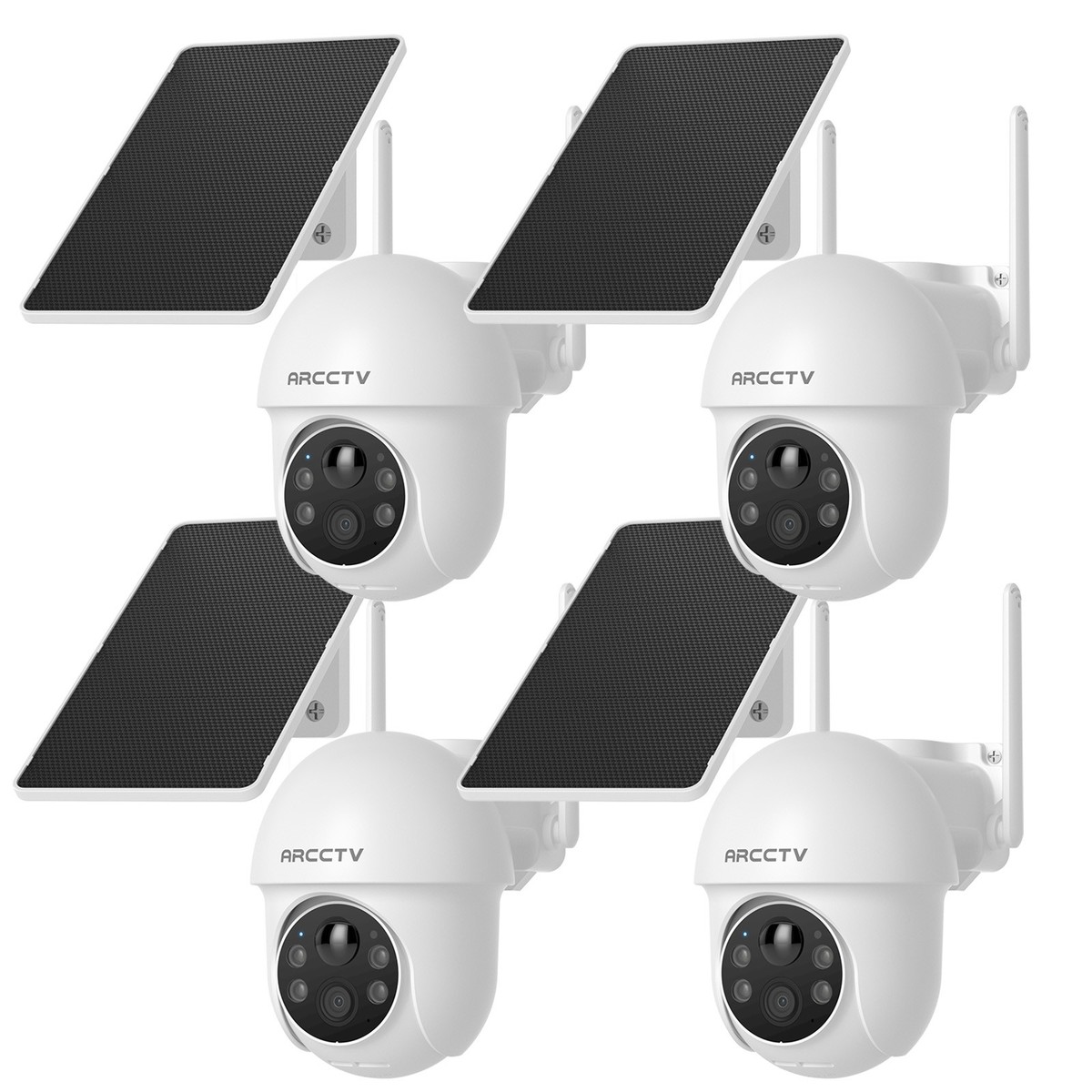 ARCCTV WiFi Solar Battery Powered Wireless Security Camera Outdoor