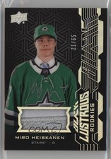 2018-19 SPx UD Black Lustrous Rookies 21/65 Tier 1 Miro Heiskanen Patch Auto s3g
