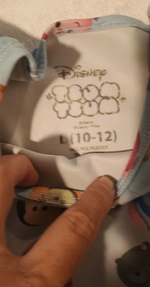 Disney Tsum Tsum девочки платье персонаж печати L 10-12 подержанные - Изображение 2 из 4