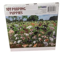 NEW 101 POOPING PUPPIES 1000 Piece Jigsaw Puzzle Dogs FunWares Adult Kids