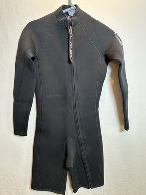 O'Neill Men's 2-3MM Small Shorty Neoprene Wetsuit Front Zip Spring Surf Dive Blk