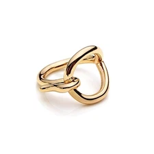 Dtja Round Love Knot Silk Scarf Ring Brooch for Women Girls Minimalist Small ...