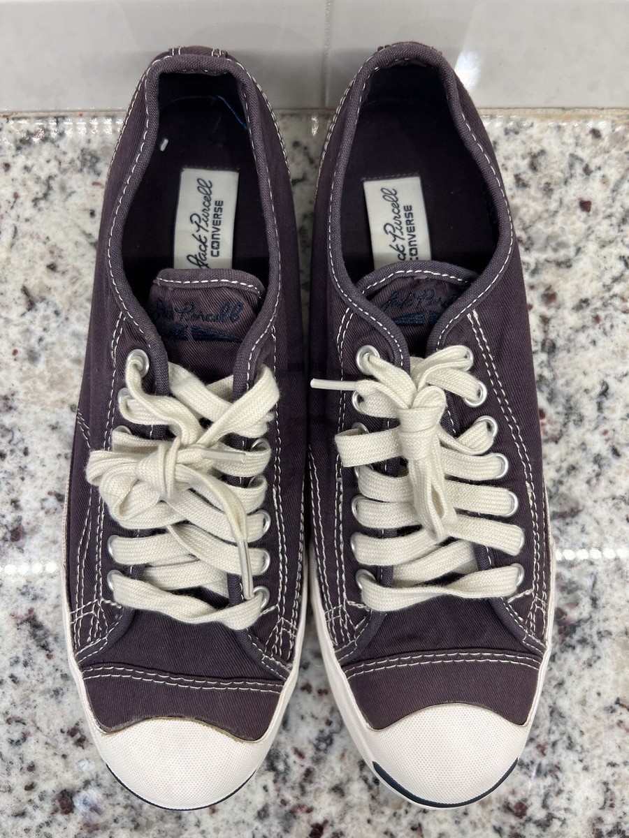 Converse Jack Purcell Low Leather Lifestyle Sneaker Shoes Purple