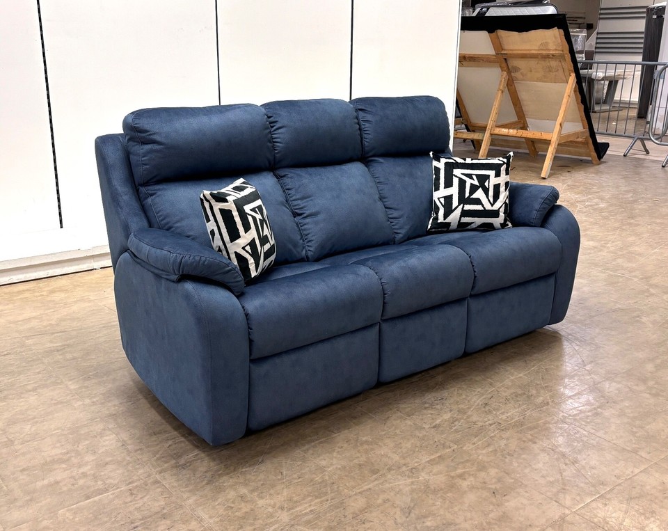 NEW Furniture Village G Plan 'Kingsbury' Stingray Indigo Velvet 3