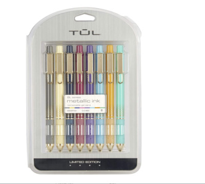 TUL Limited Edition 2020 Metallic Brights Retractable Gel  Medium Point 0.8 mm