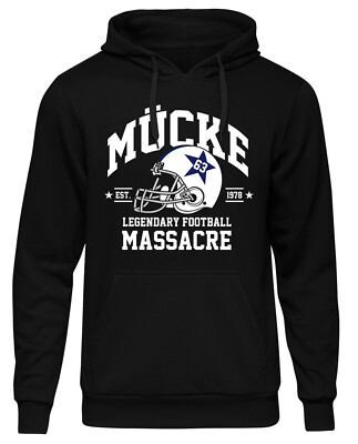 Mücke 63 Herren Kapuzenpullover Football Hoodie Kult Weltkulturerbe Pullover M2