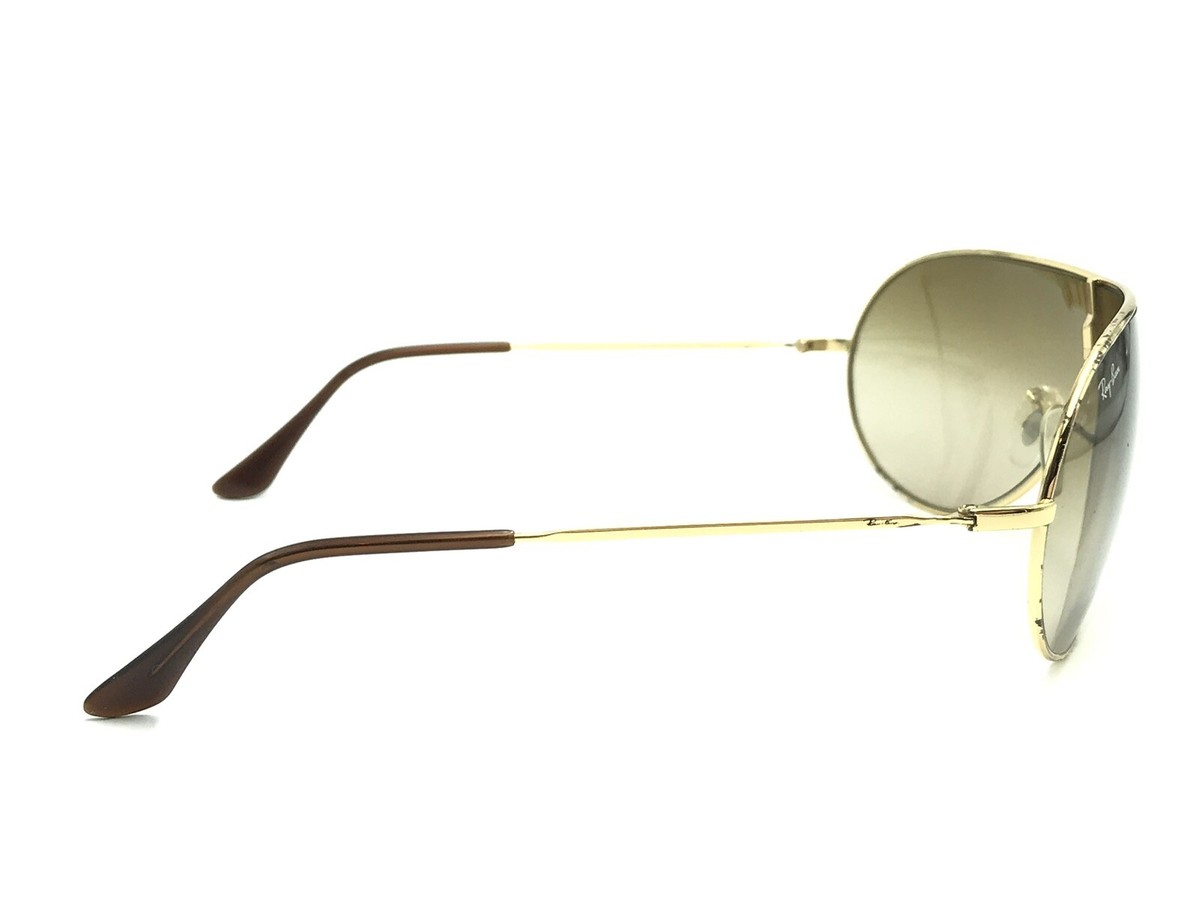 【Ray】 Ray-Ban RB 3250 001/13 Gold Shield Aviator Sunglasses Brown