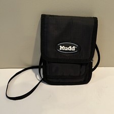 Vintage Y2k 90s Mudd Small Organizer Wallet Pvc Black Crossbody Messenger Bag