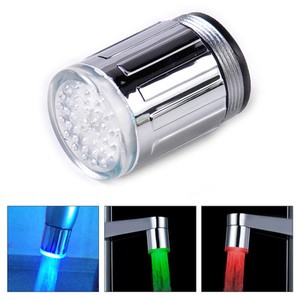 Kueche Bad 3 Farbe LED Licht Wasserhahn Armatur Aufsatz Badezimmer