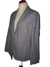 Main New England Linen & Cotton Blend Blazer Size Uk 18