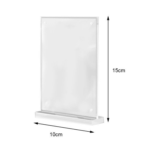 Clear Acrylic Picture Frame Stand Set of 4 Perfect for Displaying Photo Shoots - Picture 8 of 19