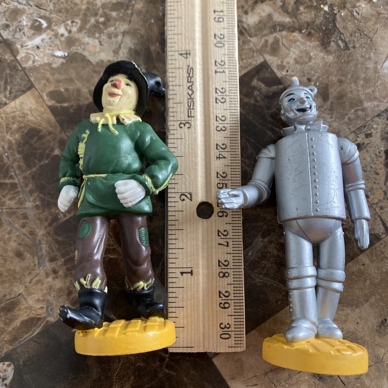 Loew 1939/1987 wizard of oz-tin man & scarecrow-macau figures-Nice condition! 👀