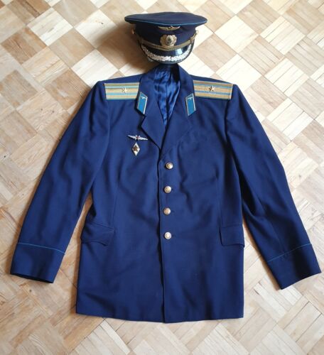 Uniforme militaire de la Major Air Force of URSS Parade veste casquette chevrons - Photo 1 sur 24