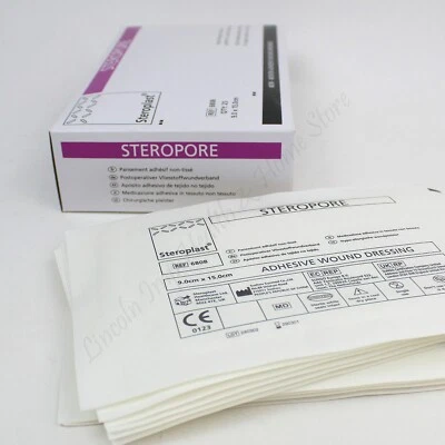 STEROPORE BY STEROPLAST Steropore Adhesive Wound Dressing. Large First Aid Plaster. 15 x 9cm. Qty 10