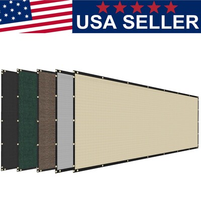 Windscreen Privacy Fence Screen Heavy Duty Mesh Fabric Shade Net Cover For Yard