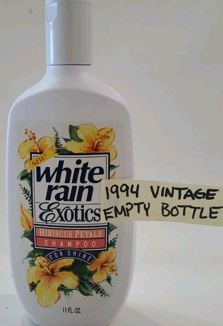 Vintage 1994 White Rain Exotics Shampoo 1990'S Movie Prop Empty