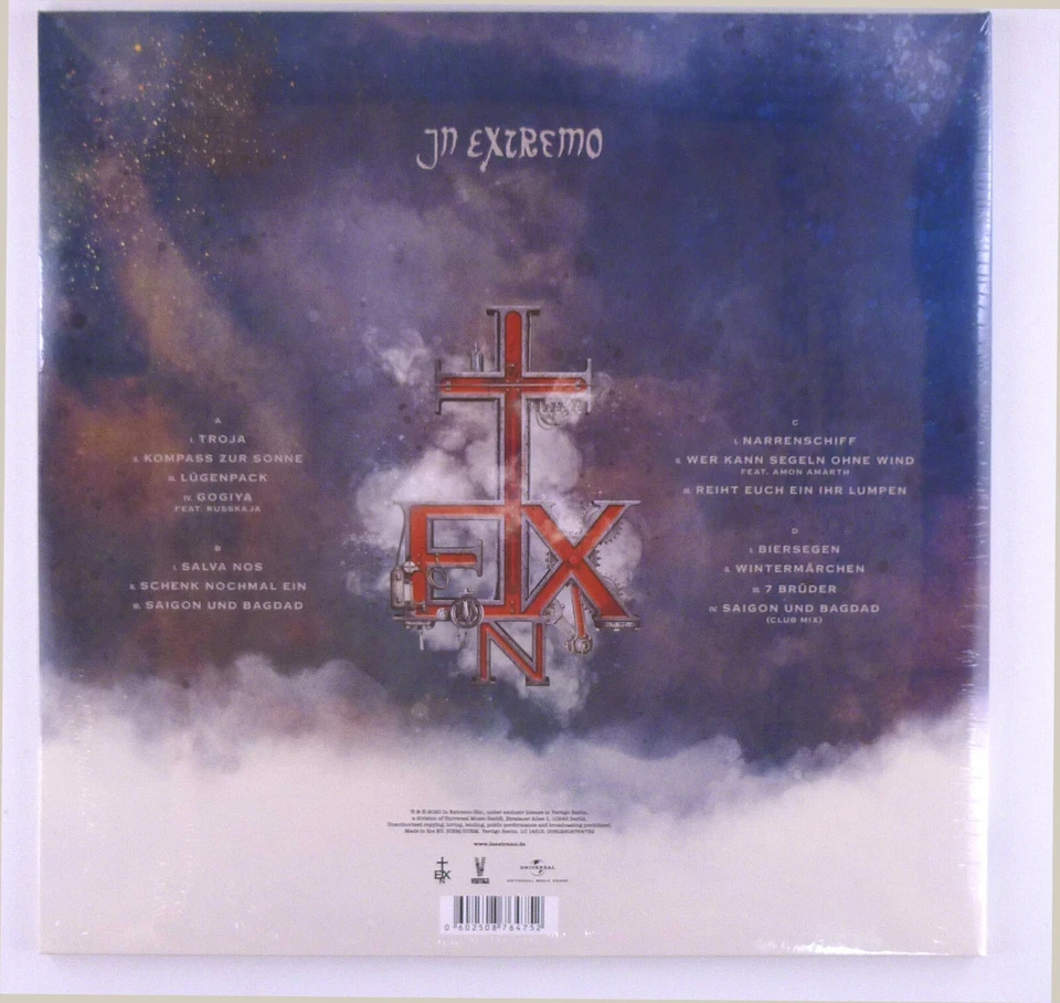 2X 12" LP Vinyle In Extremo Kompass Vers Le Soleil 45 RPM - N290 - Photo 2/2