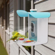 Outdoor Smart Bird Feeder Solar Wifi Smart Bird House W/ AI Camera Live View