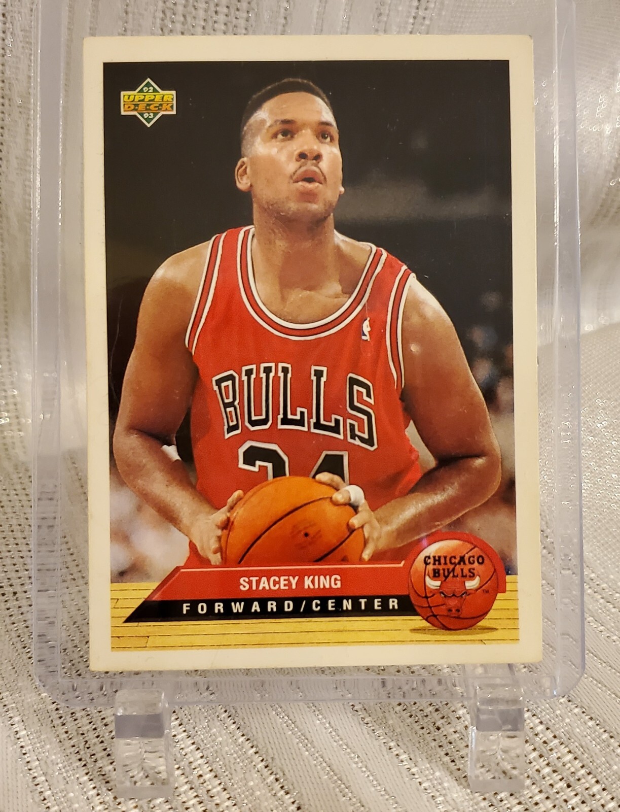 Stacey King Forward / Center Chicago Bulls NBA Upper Deck 1993 Pre-owned LN CH5