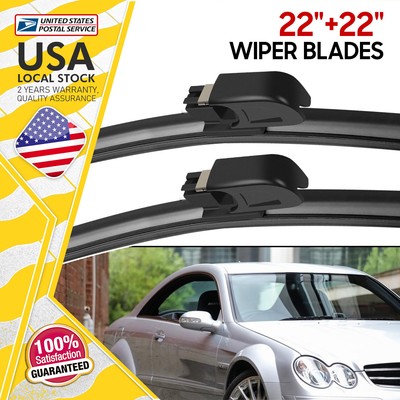 NEW Durable Quality Replacement Front L&R Windshield Wiper Blades Set of 22''&22''